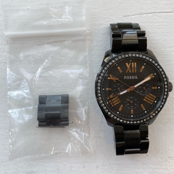 Fossil Black Ceramic Watch - Picture 8 of 9